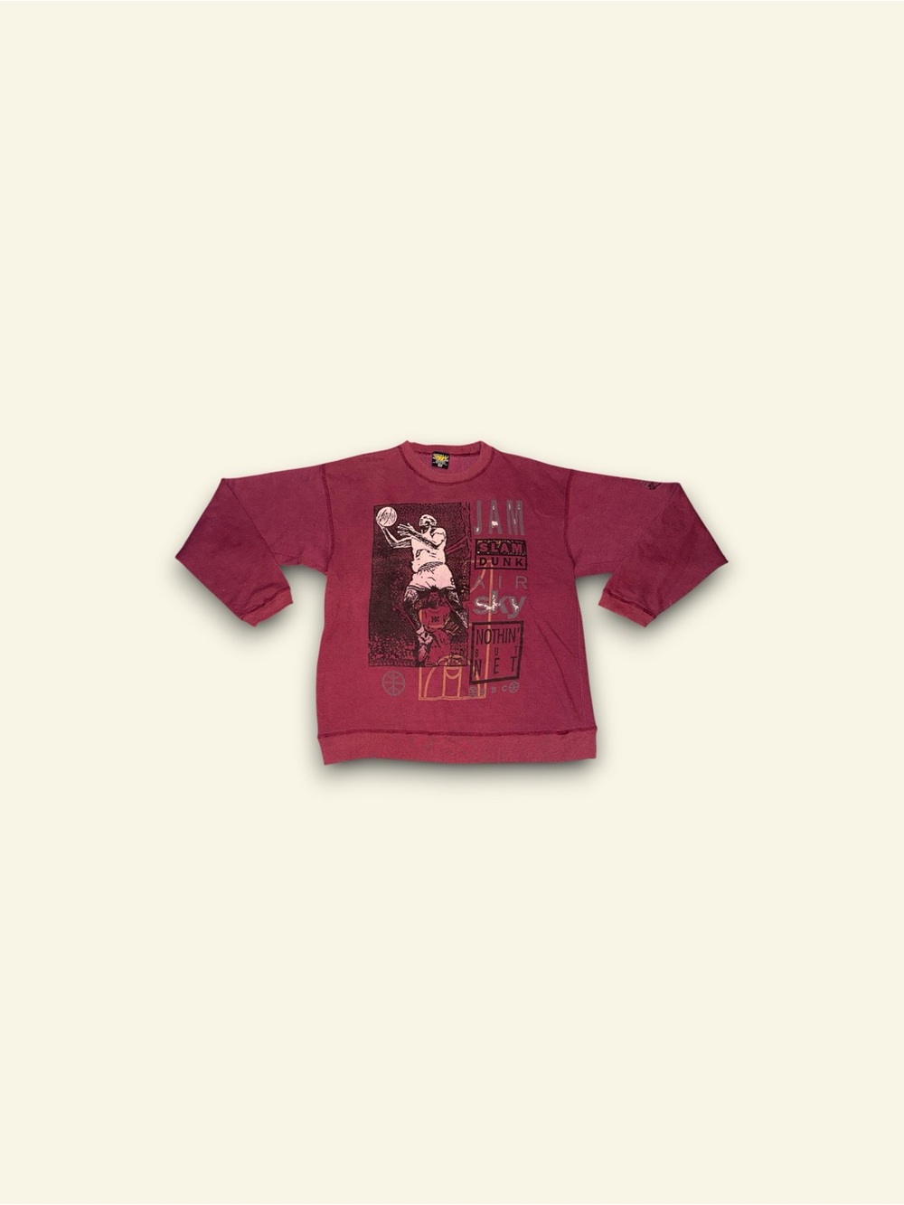 Vintage Bugle Boy MJ jam slam dunk air sky nothing but net crewneck sweatshirt m